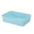 thumbnail image 2 of Caja de almacenamiento Rectangular de plástico Cajón de escritorio Estuche de cosméticos Organizador de papelería Contenedor de calcetines Almacenamiento y organización del hogar Cielo azul S Bearachild HA003019-07, 2 of 6