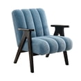 thumbnail image 4 of Chair In Blue, Wood Base Seating - Stable, 4 of 5