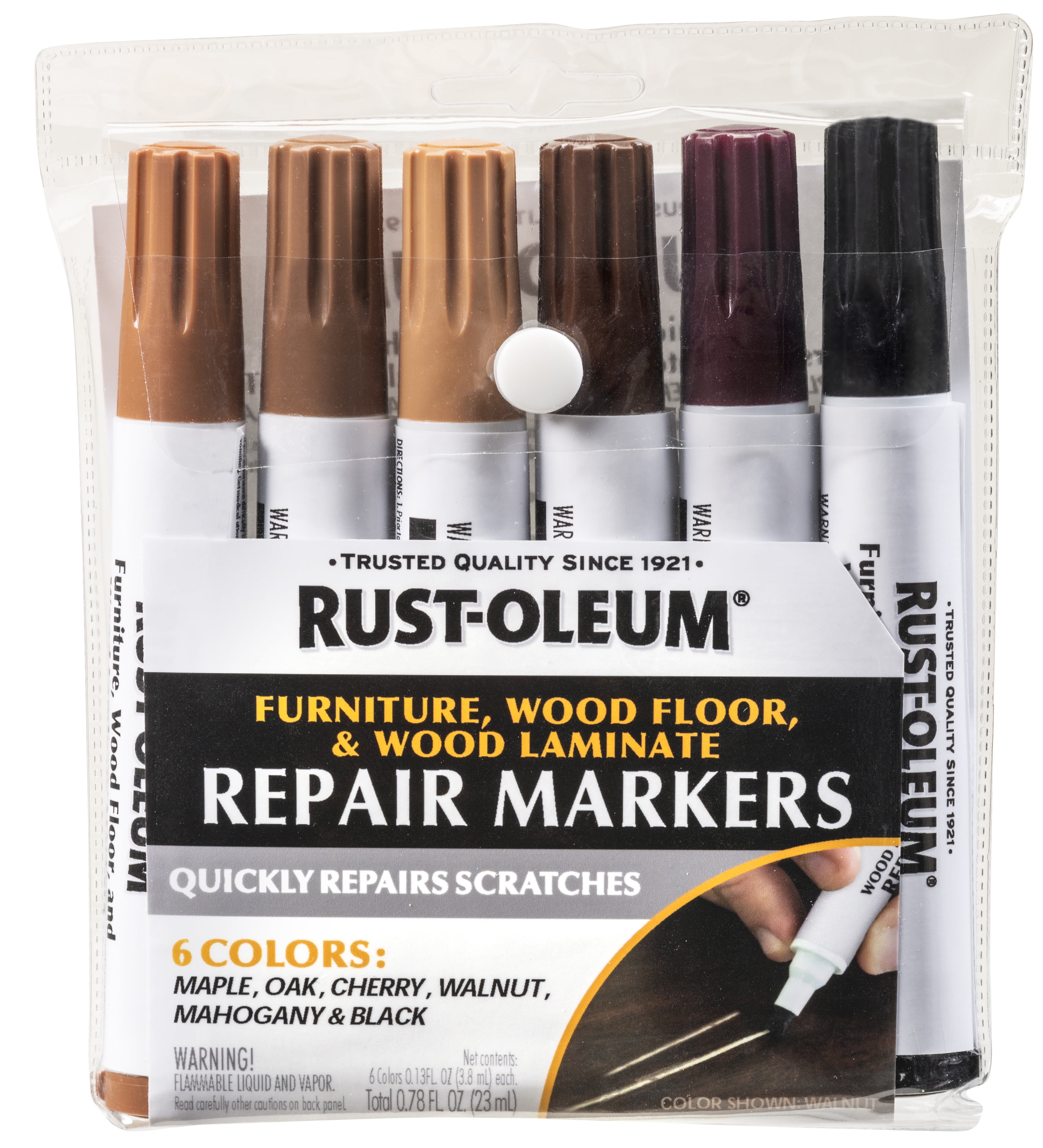 Rust-Oleum Wood Repair Markers, 6 Pack - Walmart.com