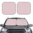 thumbnail image 2 of Goofa Cute Rabbit Pattern 2 Piece Car Windshield Sun Shade Foldable | Front Windshield Shade for Sun, Heat and UV Rays | Sunshade for Car Front Window-, 2 of 7