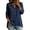 Navy #32, variant on Linen Shirts for Women Button V Neck Long Sleeve Tops Dressy Casual Loose Blouses, S