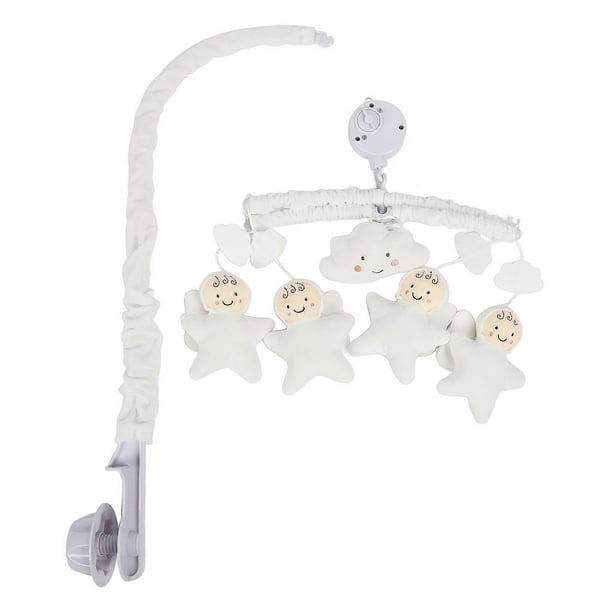 Baby Bed Bell Soft Plush Baby Crib Bell Visual Development Rotatable Hanging Musical Crib Toy for Newborn