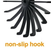 Tzgsonp Spinning Tie Rack and Belt Hanger (2 Pack) Ultimate Hanger Holder Hook for Storing Neck Ties, Belts, and Scarves