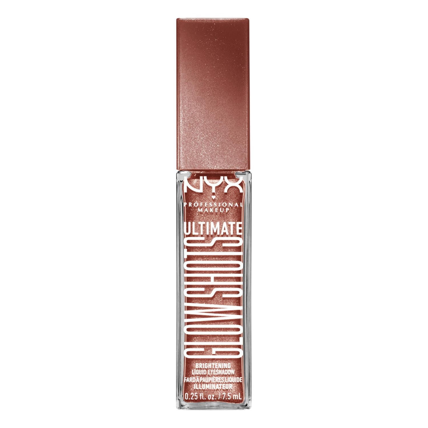 NYX PROFESSIONAL MAKEUP, Ombre à Paupières Ultimate Glow Shots, Ombres à paupières liquides, Tenue 12 hres - TWISTED TANGERINE