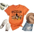 thumbnail image 3 of Happy Halloween Disney Shirts for Women & Men, Mickey Mouse and Friends Horror Graphic Tee - Orange, 3 of 4