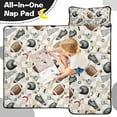 thumbnail image 4 of Football Equipment Checkered Pattern Toddler Nap Mats for Kids Preschool,Sleeping Mat Bag or Kids,Toddler Sleeping Bag,Toddler Nap Mat or Daycare, 4 of 6