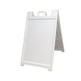 thumbnail image 1 of Plasticade Deluxe Signet Pliant Portable Double Face Support, Blanc, 1 of 2