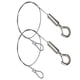 thumbnail image 2 of 2 uds 100cm lámpara de planta de acuario cuerda colgante luz de techo Cables de suspensión de cuerda de alambre colgante con bloqueo de rosca para luz de planta (plata), 2 of 5