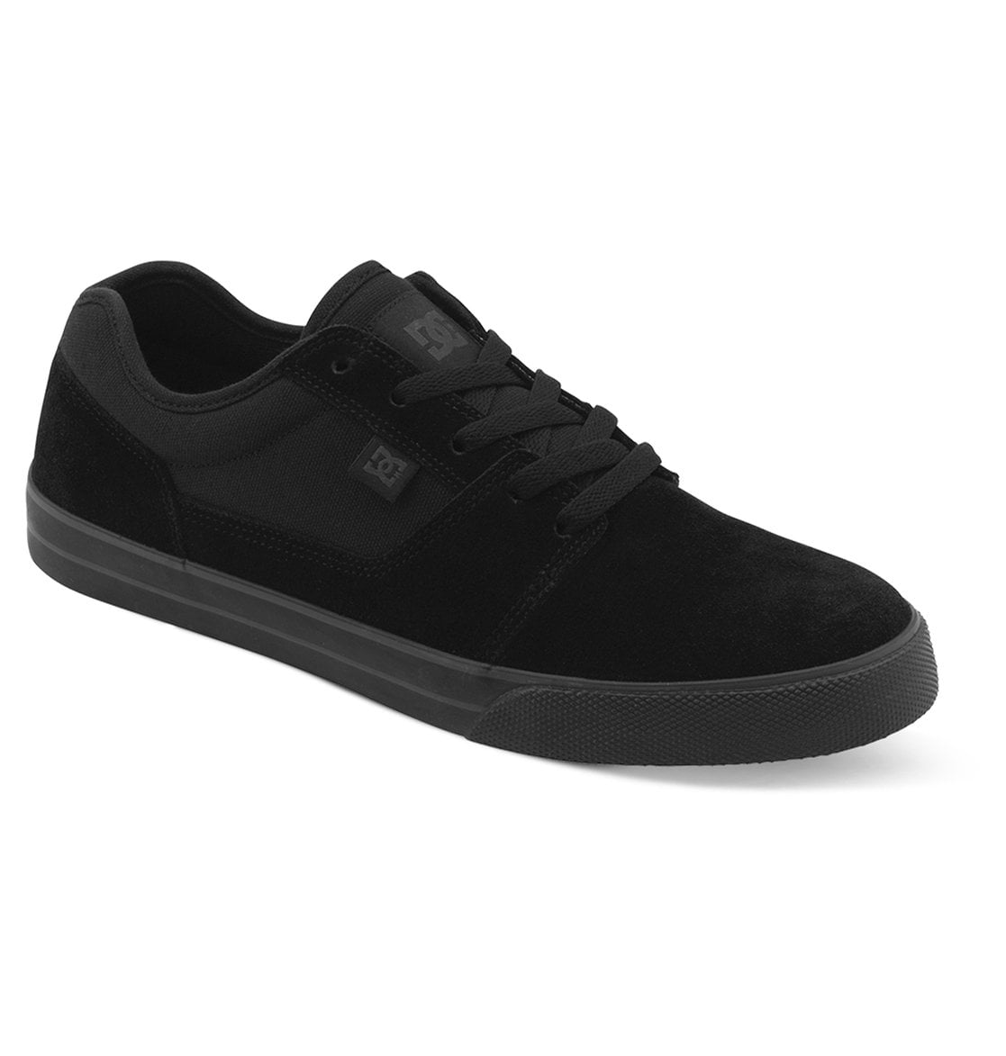 DC Men's Tonik Lace Up Skate Sneakers Black Leather Canvas 11 D