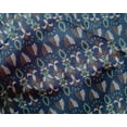 thumbnail image 4 of oneOone Silk Tabby Fabric Leaves & Floral Block Printed Fabric 1 Yard 42 Inch Wide, 4 of 4