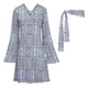 thumbnail image 2 of Disfraz de discoteca Hippy de los años 70 para Halloween, diadema + vestido, 2023, 2 of 4