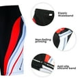 thumbnail image 2 of Mens Cycling Shorts Padded Biker Shorts for Men Bicycle Riding Tights Bottoms Red L, 2 of 7