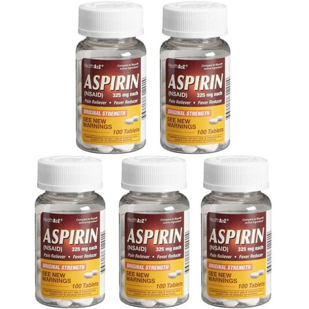 500 Tablets Aspirin NSAID Migraine Reliever 325 Mg Caffeine Pain Aid (Best Medicine For Migraine Headache)