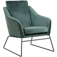 thumbnail image 1 of RST Brands Cydni Velours Rembourré Accent Chaise en Vert, 1 of 6