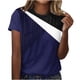 thumbnail image 2 of Fiudx Camisas de Mujer Blusa Holgada Estampada con Cuello Redondo Retro de Manga Corta a La Moda para Mujer, Manga Tres Cuartos, 2 of 4