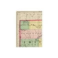 thumbnail image 4 of Historic County Map - Iosco County Michigan - Walling 1873 - Vintage Wall Art, 4 of 4
