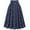 Blue, variant on Pleated Skirt for Women High Waist Elastic Ruffle Skirts Solid Color Casual Flowy Swing Skirt