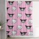 thumbnail image 1 of Cortina de ducha Kuromi con diseño de dibujos animados, con 12 ganchos, impermeable, lavable, de poliéster, para decoración del baño, 60 x 72 pulgadas, de plástico, 1 of 8