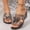 Black, variant on Clear Wedge Sandals Open Toe Slides Glitter Jelly Footwear,Breathable Hollow Out Butterfly Design Elegant Dress High Heels,Comfortable Lightweight Slip On Platform Summer Beach Party Shoes