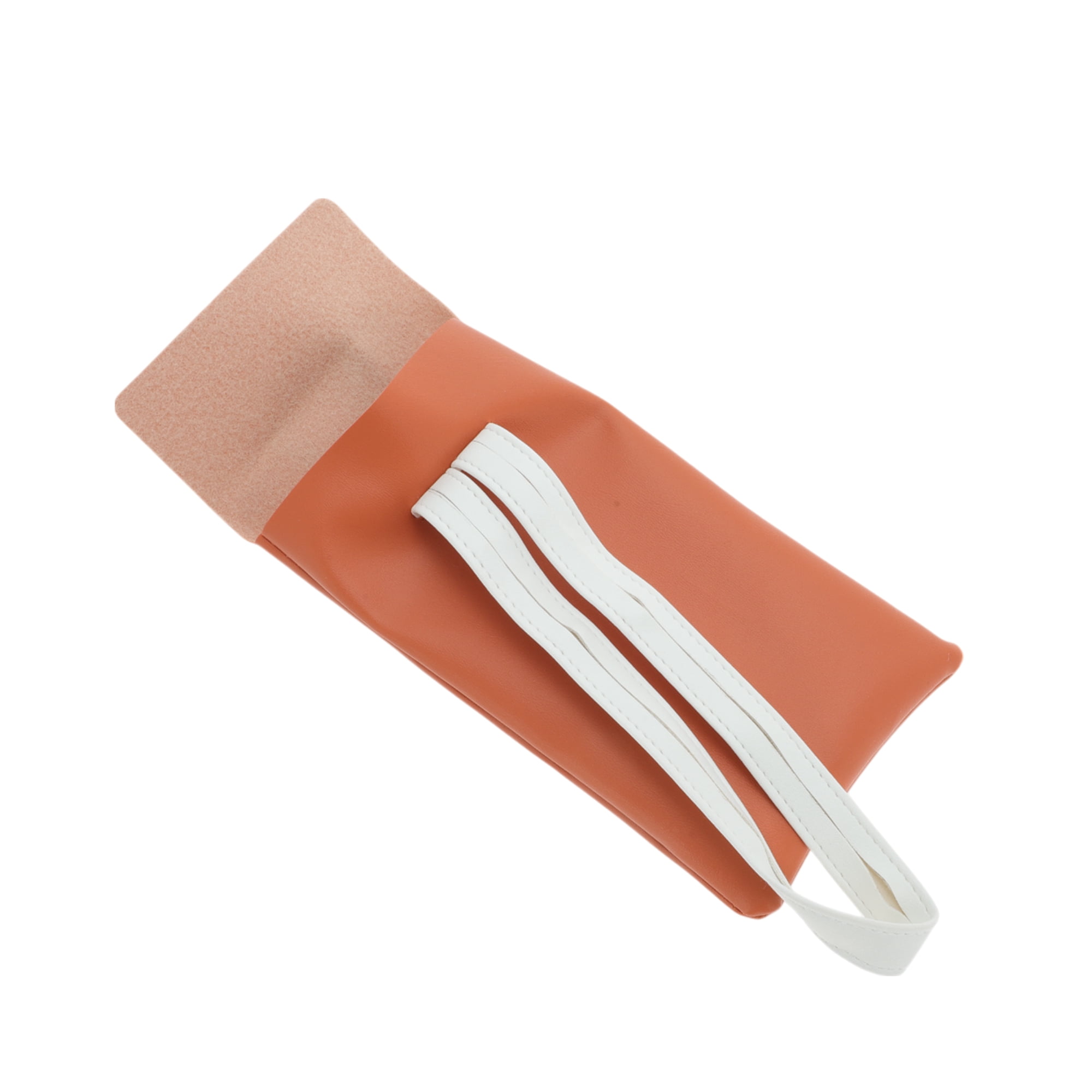 Unique Bargains Contrast Eyeglasses Bag Portable Eyeglasses Storage 1 Pc Orange