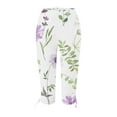 thumbnail image 4 of Pantalons Cargo Décontractés pour Femmes par Generic TG Noir Uni Capris Décontractés, Cordon de Serrage, Raccourcis, Légers, 1 Unité, 4 of 5