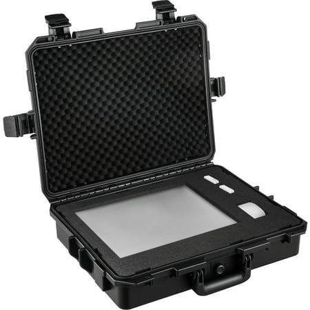VEVOR Waterproof Hard Case, 20 x 16 x 5 Inches, with Customizable Foam, Portable Protective Hard Camera Case, Shockproof for Laptop, Pistol, Camera, and More, Black