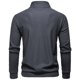 thumbnail image 4 of pstuiky camisas de hombre de manga larga, Cárdigan informal de manga larga con cuello alto y botones para hombre Tops casuales para hombres l, 4 of 9