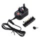 thumbnail image 1 of Fuente de alimentación de voltaje ajustable de 3-12 V Adaptador de 12 W Salida de 1,2 A 100-240 V (enchufe del Reino Unido), 1 of 5