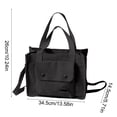 thumbnail image 3 of pstuiky Bolso de lona de gran capacidad para un solo hombro bolso cruzado para mujer mochila para estudiantes, 3 of 6