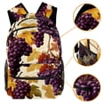 thumbnail image 3 of Lightweight Backpack Grape School Bag Travel Laptop Daypack for Men Women Casual Rucksack, 3 of 6