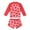 Red, variant on Girls Two Pieces Swimsuit Long Sleeve Rash Guard Bathing Suit Cute Watermelon Print Beach Swimwear with Shorts for Kids 2-11Years
