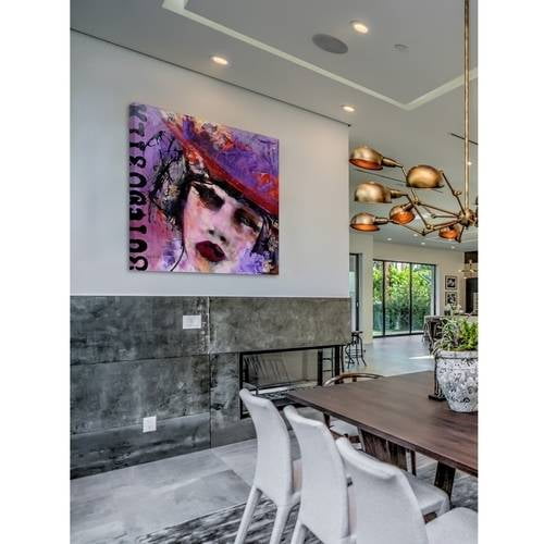"Ange Ou Demon" Painting Print on Wrapped Canvas