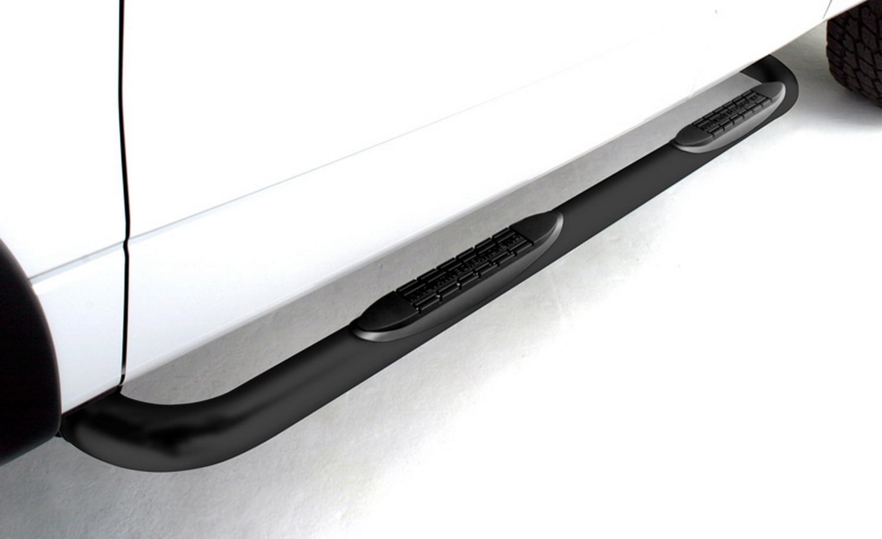 ICI (Innovative Creations) BLAK72FDX Nerf Bar; Black Powder Coated; 3 in. Round; Incl. Bracket;