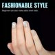 thumbnail image 3 of 120pcs/set Extra Short Square Half Matte Acrylic Pre Filed Soft Gel Nail Tips - Easy Press On Nails for Full Cover, 12 Sizes, Beginner Friendly, Nail, 3 of 3