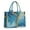 Blue Gold Wave, variant on Large Capacity Tote Bag,Blue Gold Wave Marble Pattern Handbag Fashion Luxury Tote Bag,15.7"x13"x 5.1" Inches,Laptop Compatible
