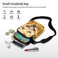 thumbnail image 7 of HELLHERO Highland Cow Messenger Bag for Unisex, 4.33"x1.97"x7.09" Women Shoulder Bag, Adult with Double Zipper, 7 of 7