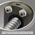 thumbnail image 4 of ETHZZLE 200 Pcs Écrous de Lampe en Fer Écrous de Verrouillage Argent Installation, 4 of 8