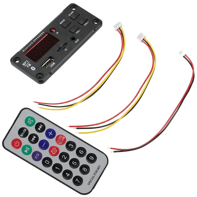 Altavoz del coche Bluetooth5.0 Tablero de decodificación Mp3 Pantalla a color Módulo de decodificación