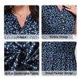 thumbnail image 5 of OutfitShow Women Plus Size Blouse, Casual V Neck Sleeveless Shirt Pleated Button Tunic Top, 5 of 7