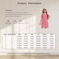 thumbnail image 5 of Moggemol Robe d'École à Carreaux pour Filles, Manches Courtes, Robe Trapèze, Uniforme Scolaire pour Quotidien, Décontracté, Fête, Rouge 16, 5 of 5