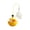 Yellow, variant on Green Cat Plaything Roly Poly Toy With Feathers And Bell Stimulates Hunting Instinct Independent Play For Feline