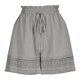 thumbnail image 2 of TaTaai Women's Casual Lace Bohemian Shorts High Elastic Waist Drawstring Wide Leg A-Line Pants with Hollow Out Trim Comfy Spring Summer Beach Vacation Bottoms Gift, 2 of 8
