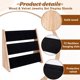 thumbnail image 4 of Exhibidor de collares y joyas, soporte de madera de 3 niveles para colgantes con terciopelo negro, organizador de collares de gran capacidad., 4 of 6