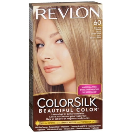 Revlon ColorSilk Hair Color 60 Dark Ash Blonde 1 Each (Pack of 3 ...
