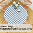 thumbnail image 6 of Gingham Tablecloth Rectangle Table Cloth Heavy Duty Cotton Checkered Table Cover for Spring Picnic Kitchen Dining(C-Sage Green, 60x70 inch), 6 of 6
