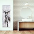 thumbnail image 2 of Cerf Abstrait d'Hiver - Toile 16"x48 Pouces - Impression sur Demande, 2 of 5