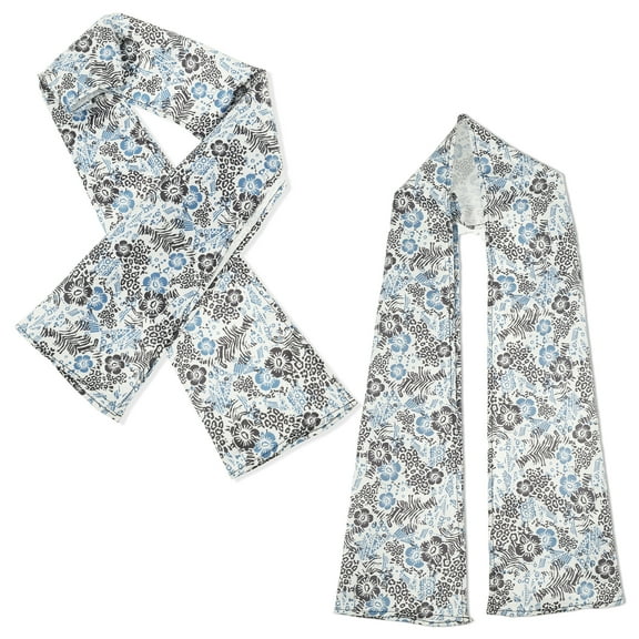 2Pcs Adult Bib Dining Scarf Elegant Food Clothing Protector Scarf Comfortable Women Bib Washable for Women Elderly Senior