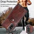 thumbnail image 6 of PU Leather Wallet Case for Samsung Galaxy S20 Plus Necklace Crossbody Lanyard Case Cover with Card Holder Adjustable Detachable Anti-Lost Neck Strap Case for Samsung Galaxy S20 Plus,6.7",Brown, 6 of 7