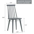 thumbnail image 3 of Duhome Dining Chairs Set of 2 Wood Dining Room Chair Spindle Chair for Kitchen, Windsor Chair Farmhouse Dining Chairs Gray, 3 of 7