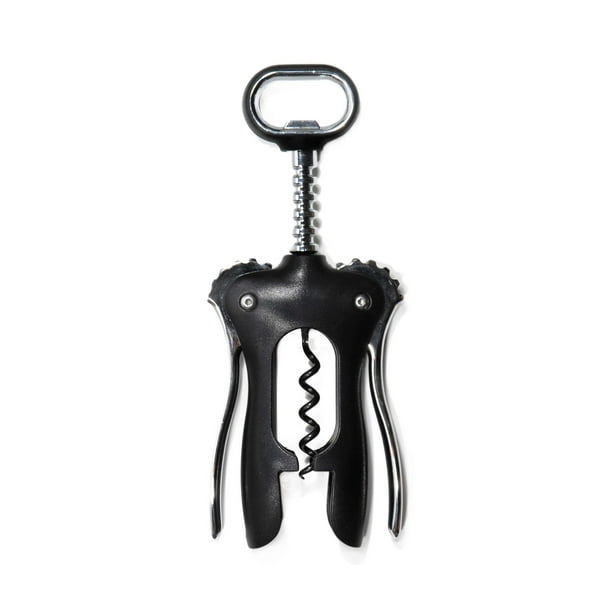Sacacorchos Rabbit Classic con forma de ala plateada